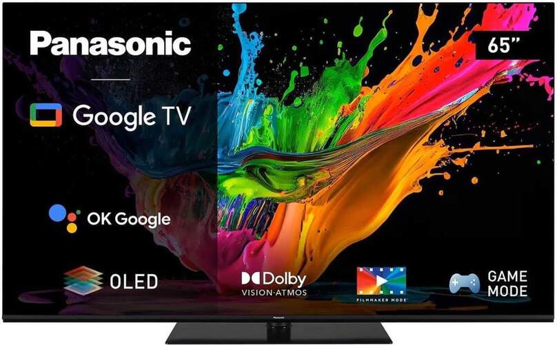 TV 65" OLED Panasonic TX-65MZ800E - 4K, Google TV, Dolby Vision/Atmos 32W, HCX Pro, HDMI 2.1