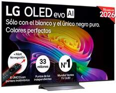 TV LG 55" OLED Evo 55C64LA - 4K Ultra HD, 4K a11 Gen3 165 Hz, WebOS 26, HDR