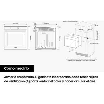 HORNO SAMSUNG NV68A1170BS 60CM INOX PIROL