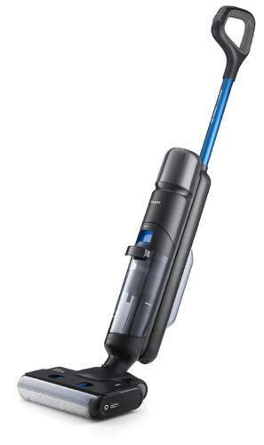 Fregadora Flama 1691FL - Friega, 21,6 V, Autonom&iacute;a 28 Min, 180 W, Negro, Azul