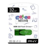 Memoria USB PNY Edici&oacute;n Verde - 32 GB, 25 mb/s lectura, 8 mb/s escritura, USB 2.0