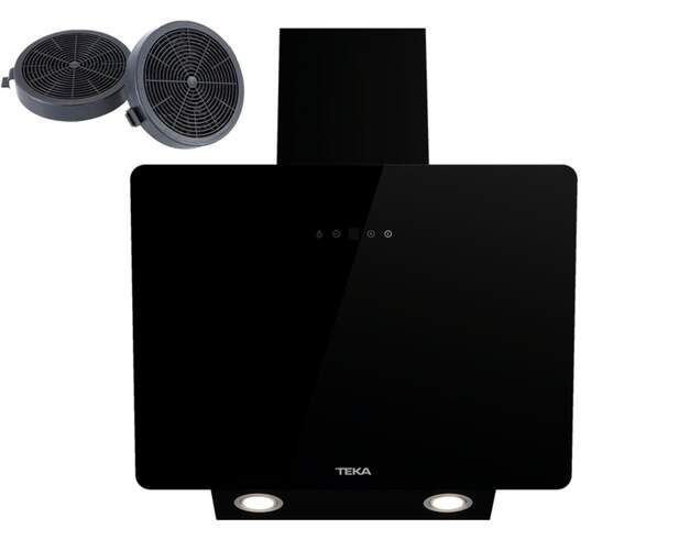 Campana Extractora Teka DVB64140 - 60 cm, Clase B, M&aacute;ximo Rendimiento 400 m3/h, 3 velocidades, Negro