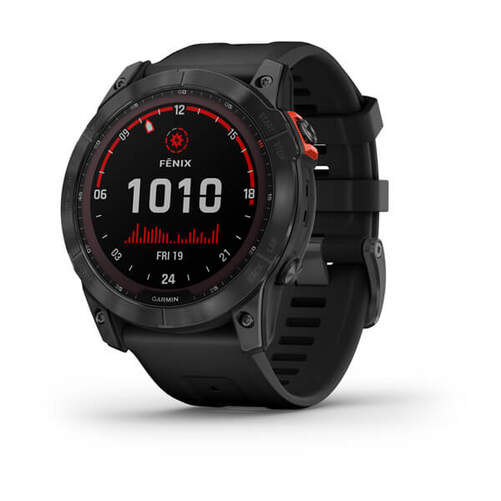 Garmin Fénix 7X Solar Negro - 1.4", Linterna, Pulse+OX, Mapas, Sensores ABC, G. Pay, 16GB, 10Atm