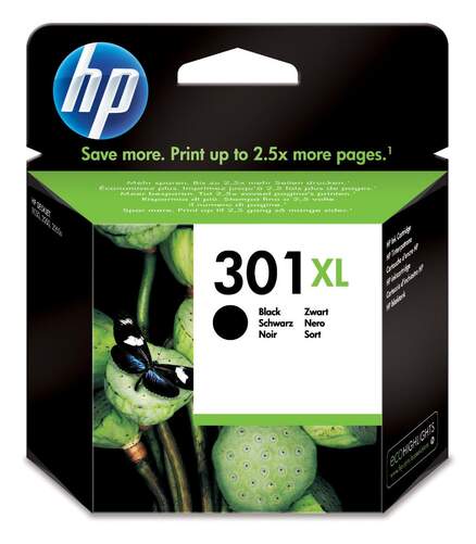 Tinta negra HP 301XL CH563E - 8ml