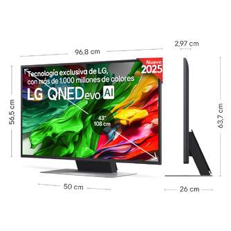 TV LG 43%%%quot; 43QNED87A6D UHD QNED MINILED ALFA7 WEBOS