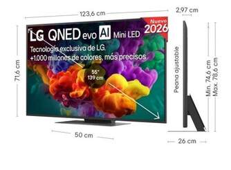 TV LG 55%%%quot; 55QNED86B6B UHD QNED EVO MINILED A8 144H