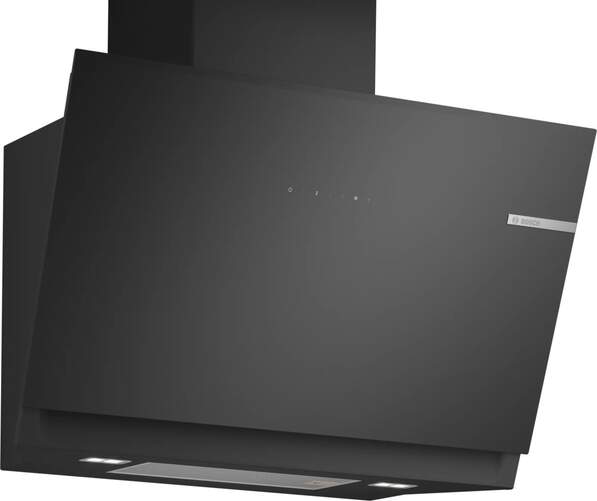 Campana Decorativa Bosch DWK81AN60 - 915 m3/h, 80 cm, Cristal, Negro