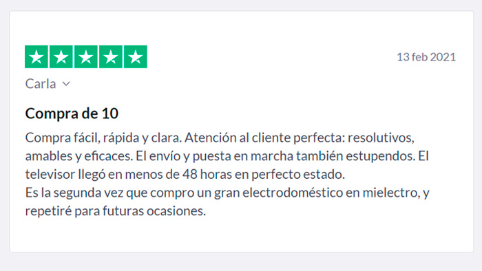 Opiniones trustpilot