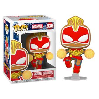 FUNKO POP MARVEL NAVIDAD GALLETA JENGIBRE CAPITANA
