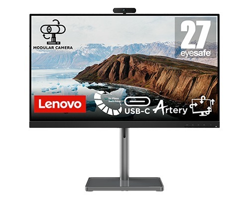 Monitor 27" Gaming Lenovo L27M-30 - Full HD 75Hz, IPS 4ms, Cámara, Altavoces, HDMI, FreeSync