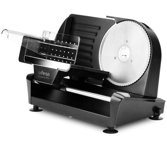 Cortafiambre Ufesa Katana Pro - 19 cm, 200 W, Negro, Inox