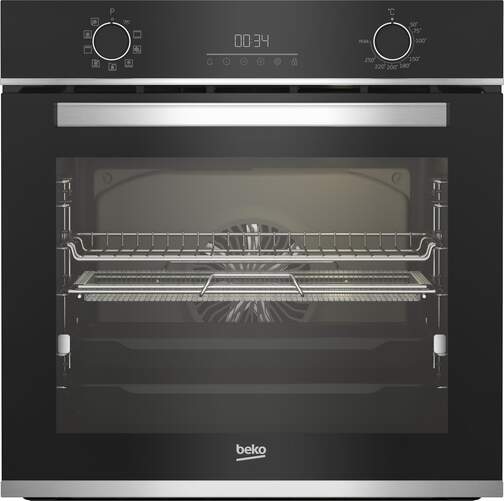 Horno Beko BBIMA13300XS - 72L, LED Display, Negro, Con Airfry, Clase A+