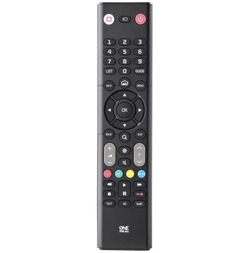 Mando a distancia para TV Hisense One For All URC 1316 - 2 pilas AAA, negro