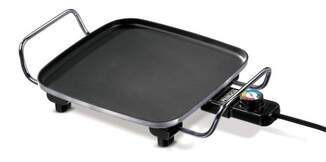 Asadora Princess Classic Mini 2210 - 1900W, 28x28cm, Antiadherente, Termostato regulable