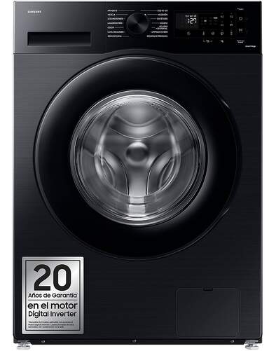 Lavadora Samsung WW90CGC04DABEC - Clase A-10%, 9 Kg, 1400 rpm, 52 dB, Negro