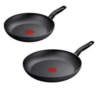LOTE SARTENES TEFAL DARK ESSENTIAL 24 Y 28 CMS
