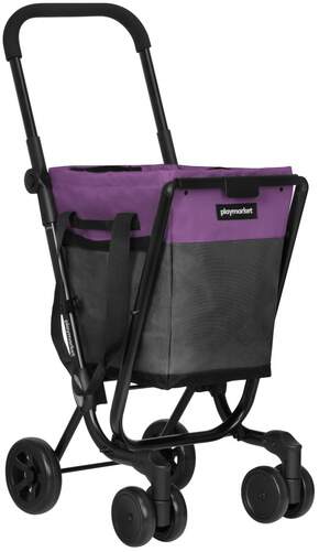 Carro de la compra Play Easy Go 24966 783 - Desmontable, Impermeable, Morado, Negro