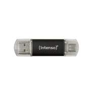 Memoria USB Intenso 128 GB - Tipo A+ C, USB Flash 3.2, Antracita