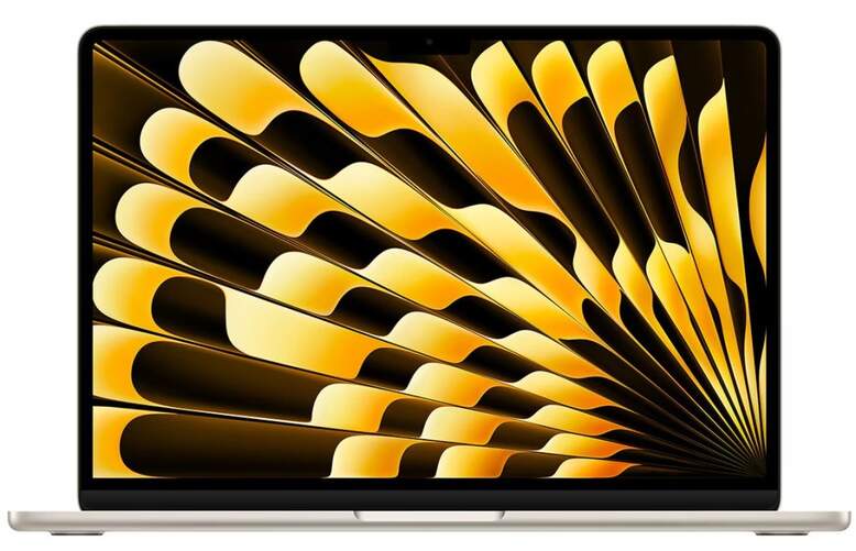 MacBook Air - 13" Full HD, Chip Apple M4, macOS Sequoia,16 GB RAM, SSD 256 GB, 53,8 Wh, Blanco