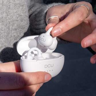 AURICULARES DCU AIRCLIP BLANCOS