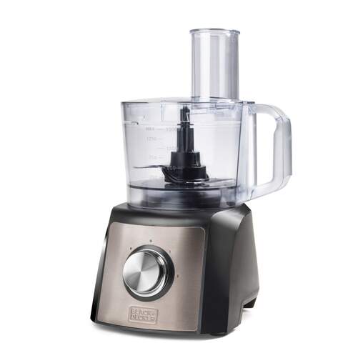 Procesador de alimentos Black&Decker BXFPA1200E - 1200W, 1,5 litros, 4 cuchillas de acero inoxidable