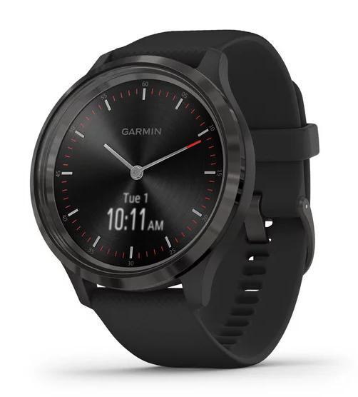 Garmin Vivomove 3 negro pizarra 5atm smartwatch pantalla oculta 44 mm sport reloj inteligente 0100223901 bluetooth autonomía 5 notificaciones ww silicona contro deportivo hasta
