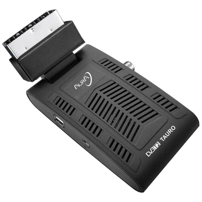 Decodificador Tdt Aura taurot2 reducido radio receptor t2 scart tdt2 mini hd adaptador articulado scartusb dvbt2 innova codo closdreams