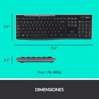 TECLADO RATON LOGITECH MK270 WIRELESS USB