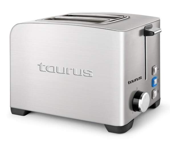 Tostador Taurus MyToast II Legend - 850W, 2 Ranuras, 3 Funciones, Inox