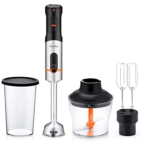 Batidora Flama 2054FL - 1500W, 16 velocidades + turbo, vaso de 800 ml, Inox