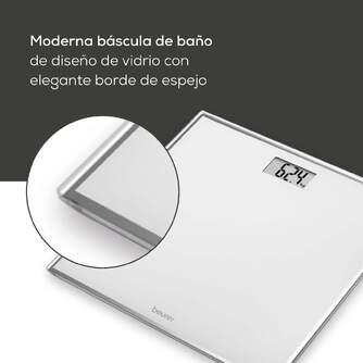 BASCULA BEURER GS120 KOMPACT VIDRIO DIGI 150K 	  