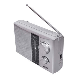 RADIO PORTATIL ELBE NOVEEN PR451 PLATA