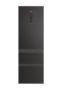 Frigor&iacute;fico Combi Haier HTW5618DNPT - 3 Puertas, 360 L, 185x60 cm, Negro
