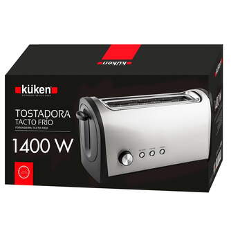TOST. KUKEN 33622 INOX 2R LARGO INOX 1400W