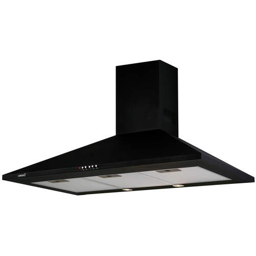 Campana extractora Cata Omega BK 900 - 90cm, Extracción máx 645 m3/h, 3 Potencias, Negra