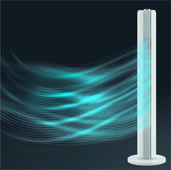 VENTILADOR TORRE ROWENTA VU6720 40W 86CM BCO.