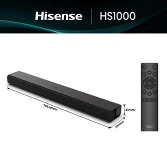 BARRASONIDO HISENSE HS1000 2.0 120W DOLBY AUDIO BT