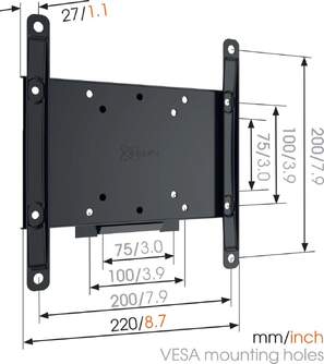 SOPORTE TV VOGEL%%%#39;S MA2000-B1 FIJO 19%%%quot;-43%%%quot; 30KG
