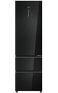 Frigor&iacute;fico Combi Haier HTW7620DNGB - 205 x 60 cm, Clase D, 414 litros, 3 puertas, No Frost, Negro