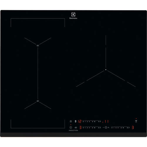 Placa Inducción Electrolux LIS62341 - 3 Zonas, SeneseBoil, Hob²Hood, Táctil, Negro