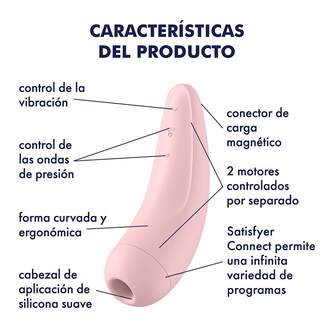 SATISFYER CURVY 2  PINK BLUETOOTH