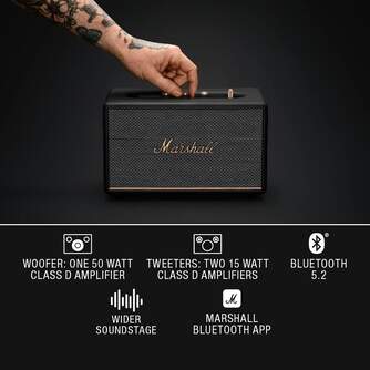 ALTAVOZ MARSHALL STANMORE III BT BLACK