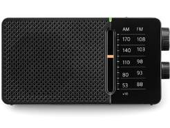 Radio portatil Sangean SR-36 Negro - FM/AM,toma de auriculares, indicador led, antena telesc&oacute;pica