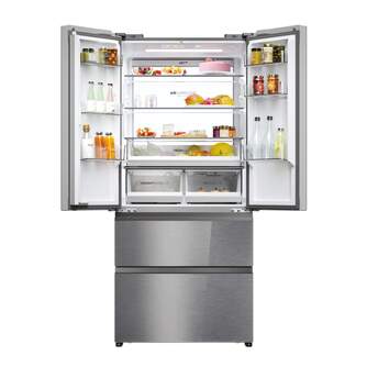 FRI. HAIER HFR7819ENGC 190x83x64 FD NF DISP INOX