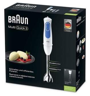 BATID. BRAUN MQ3005WH 700W V/NATA PIE INOX BLANCA