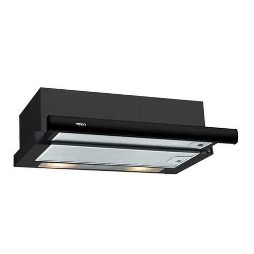 Campana Telescópica Teka TL6310BK - 60cm, 332 m3/h, Doble Turbina, 2 Velocidades, Negra