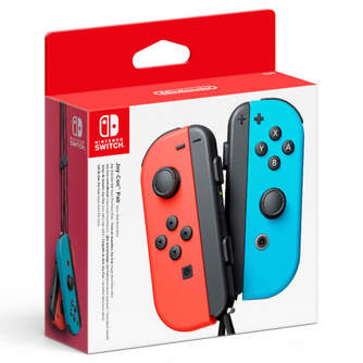 MANDO NINTENDO SWITCH SET IZQ/DER AZUL NEON/ROJO