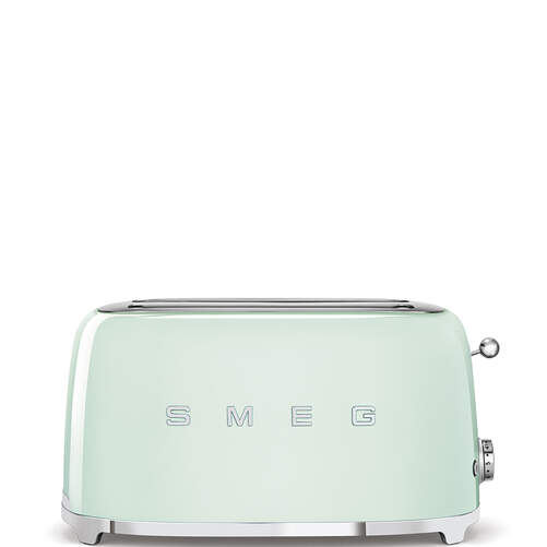 Tostador Smeg TSF02PGEU Verde - 1500W, 2 Rebanadas, 6 Intensidades, Descongelar, Recalentar