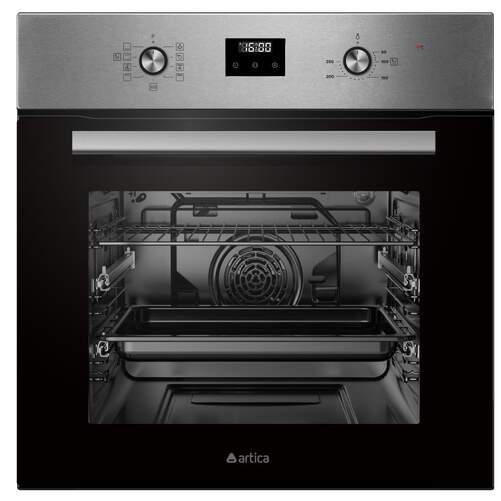 Horno Multifunción Artica AHB7008X - 70 L, 3000 W, Guía Telescópica, Negro, Inox