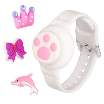 PULSERA LOCALIZADORA DCU CHARMBAND NI%%%#209;@S BLANCO